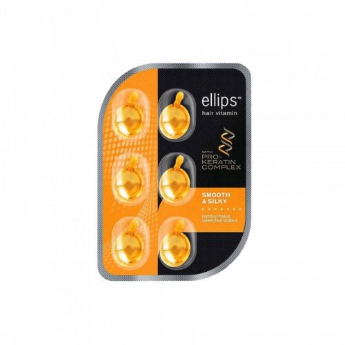 Ellips Hair Vitamin with heat protection Smooth & Silky Pro Keratin Blister Βιταμίνη Μαλλιών για Θρέψη, 6 αμπούλες